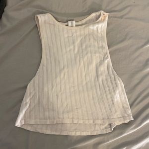 Forever 21 white ribbed crop top